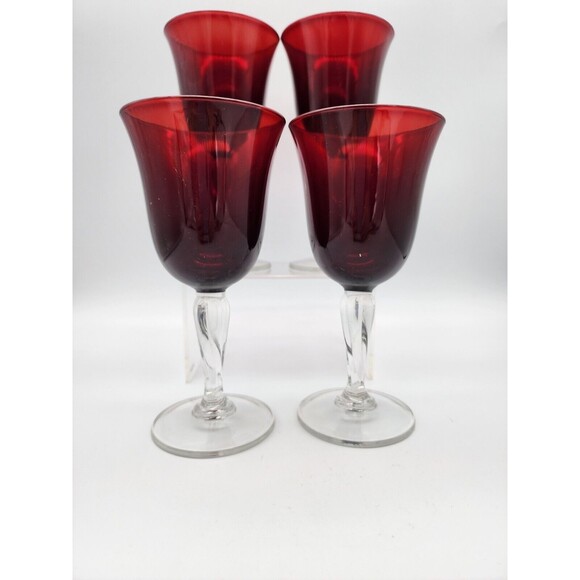 Luminarc Red Wine Glasses Goblets Casual Settings Set of 4 10.25 oz NIB USA - Picture 4 of 13